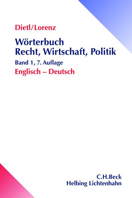 Cover-Bild Wörterbuch Recht, Wirtschaft & Politik