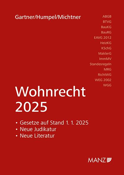 Cover-Bild Wohnrecht 2025