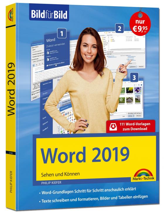 Cover-Bild Word 2019 Bild für Bild erklärt. Komplett in Farbe. Für alle Einsteiger geeignet mit vielen Praxistipps