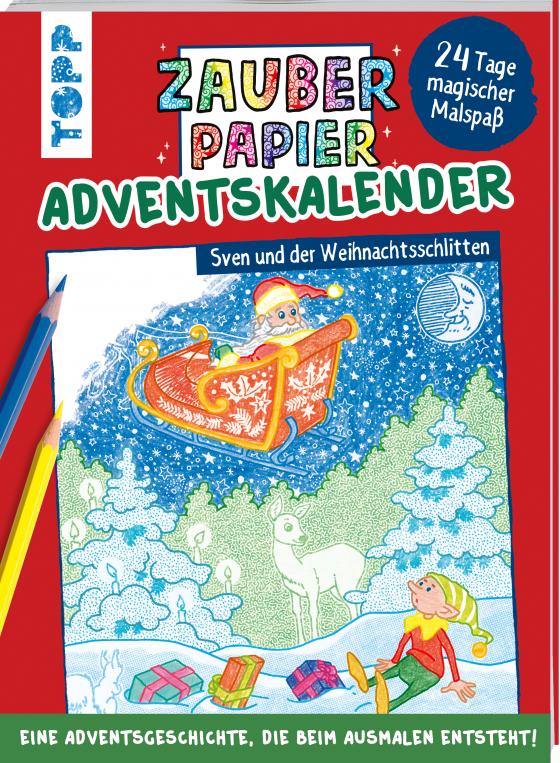 Cover-Bild Zauberpapier Adventskalender - Sven und der Weihnachtsschlitten