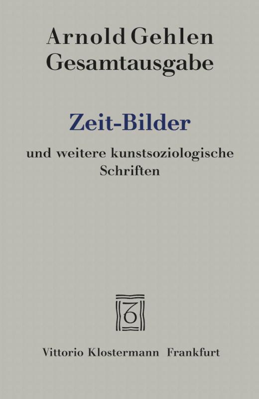 Cover-Bild Zeit-Bilder und weitere kunstsoziologische Schriften