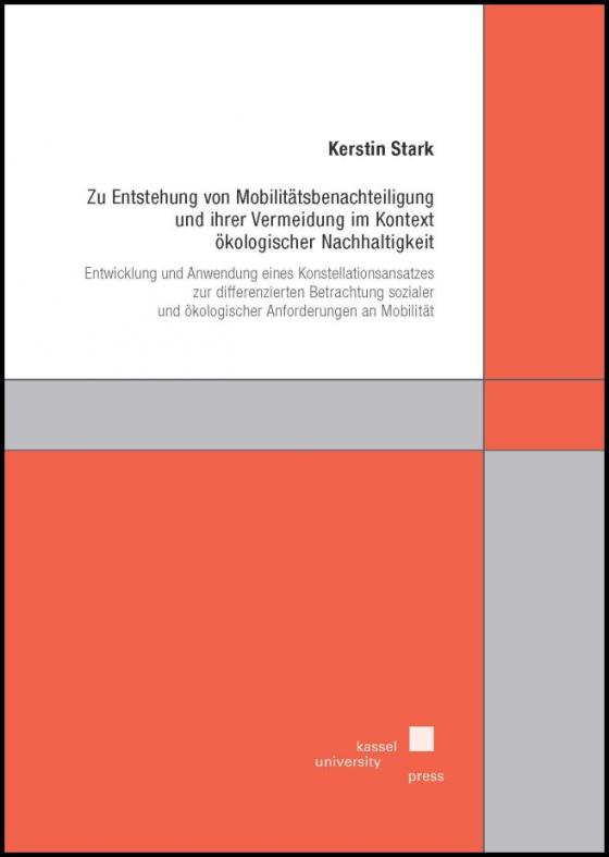 Cover-Bild Zu Entstehung von Mobilitätsbenachteiligung und ihrer Vermeidung im Kontext ökologischer Nachhaltigkeit