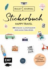 Cover-Bild Bullet Journal – Stickerbuch Happy Travel: 650 Schmuck- und Layoutelemente rund um das Thema Reisen