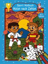 Cover-Bild Malen nach Zahlen Sport Malbuch für Jungen ab 5–7 Jahren mit 50 Ausmalbildern