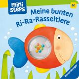 Cover-Bild Meine bunten Ri-Ra-Rasseltiere – Rasselbuch für Kinder ab 6 Monaten, Baby-Buch, Spielbuch